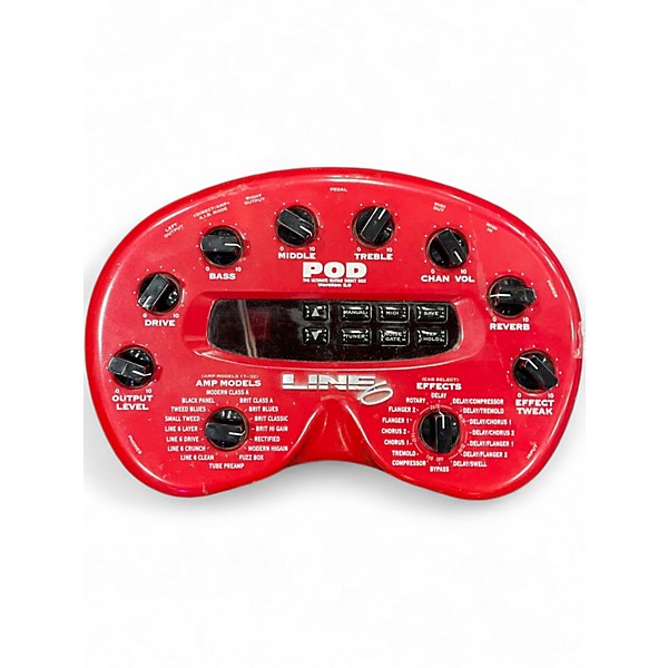 Used Line 6 Pod 2.0 Amp Modeler Effect Processor Pedal