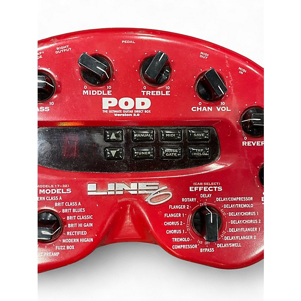 Used Line 6 Pod 2.0 Amp Modeler Effect Processor Pedal