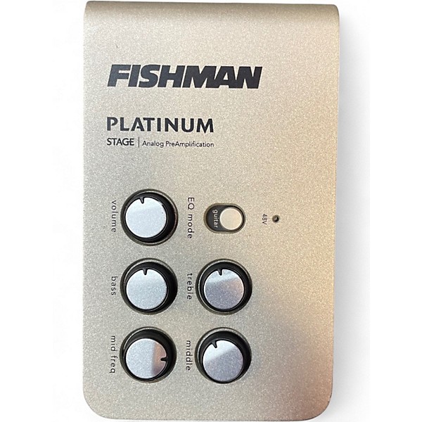 Used Fishman PROPLT101 Platinum EQ Pre With DI Acoustic Guitar Pickup