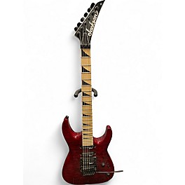 Used Jackson JS34Q Dinky Trans Red Solid Body Electric Guitar