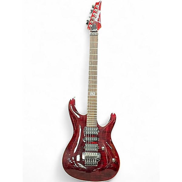 Used Ibanez Premium KIKO10P Wine Red Solid Body Electric Guitar