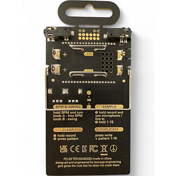 Used teenage engineering Pocket KO PO-33 Synthesizer