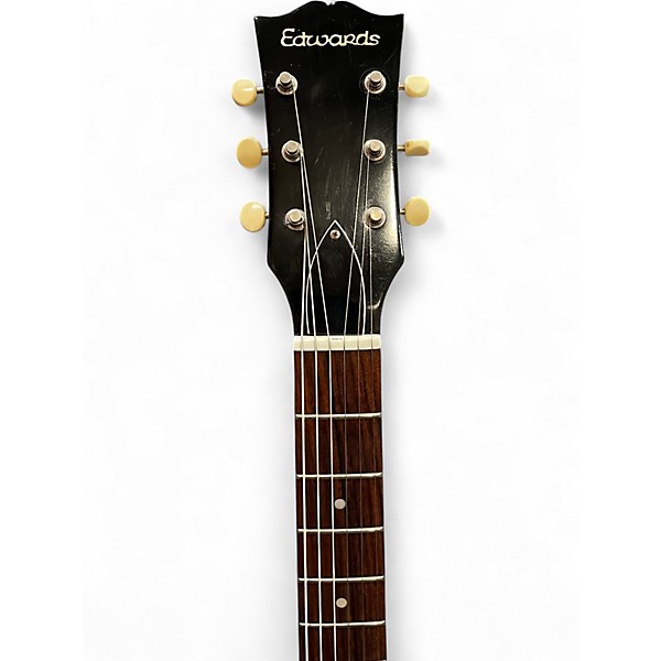 Used Edwards EJR-100LT/DC Double Cut Jr.  TV Yellow Solid Body Electric Guitar