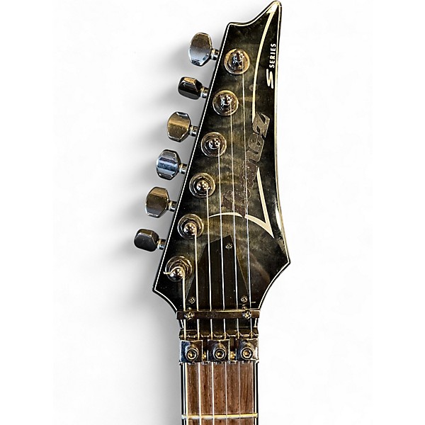 Used Ibanez S620EXQM Trans Gray Solid Body Electric Guitar