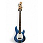 Used Ernie Ball Music Man Stingray Plus Speed Blue Electric Bass Guitar thumbnail