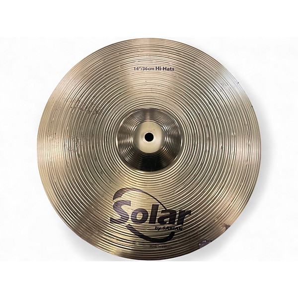 Used Solar by Sabian 14in Hi-Hat Pair Cymbal