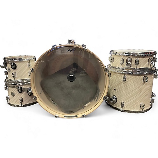 Used PDP by DW 5 Piece Concept Series Twisted Ivory Drum Kit