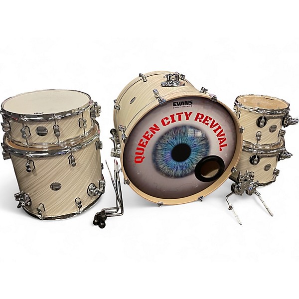 Used PDP by DW 5 Piece Concept Series Twisted Ivory Drum Kit