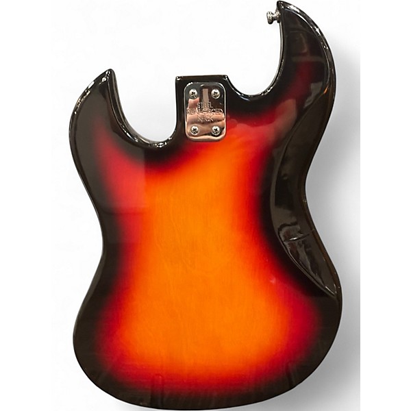 Vintage 1960s Conrad 1247 3 Tone Sunburst Solid Body Electric Guitar