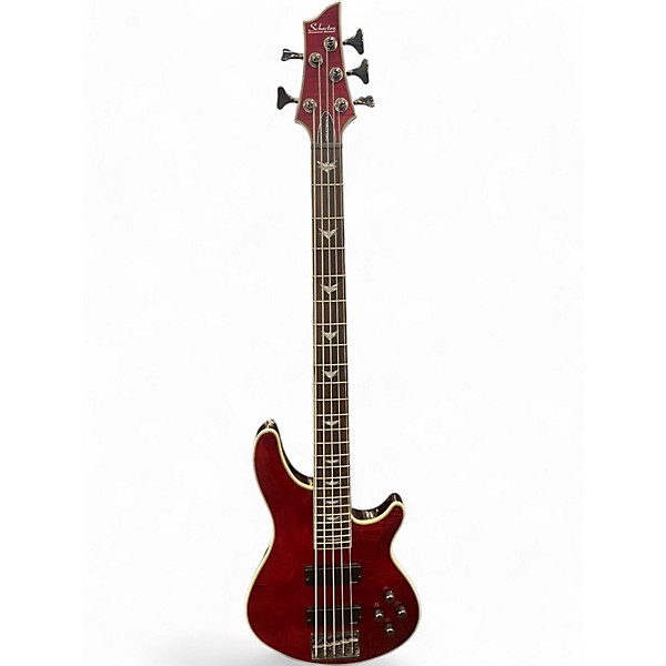 Used Schecter Guitar Research Omen Extreme 5 String Black Cherry