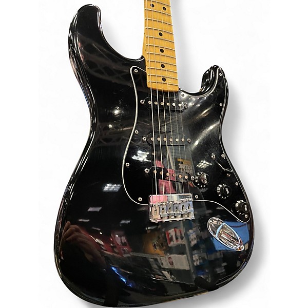 Vintage 1978 Fender Hardtail Stratocaster Black Solid Body Electric Guitar