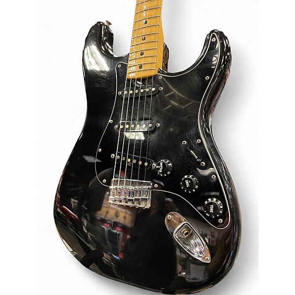 Vintage 1978 Fender Hardtail Stratocaster Black Solid Body Electric Guitar