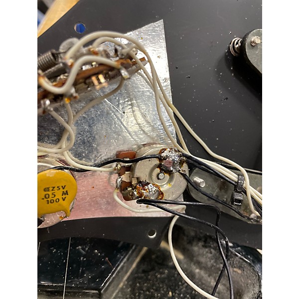 Vintage 1978 Fender Hardtail Stratocaster Black Solid Body Electric Guitar