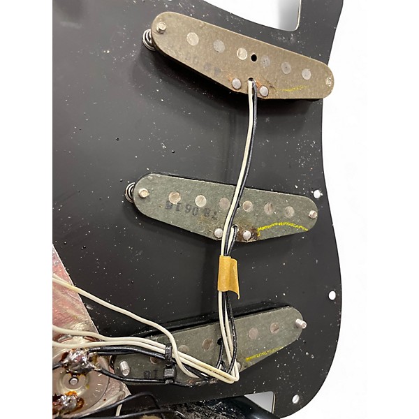 Vintage 1978 Fender Hardtail Stratocaster Black Solid Body Electric Guitar