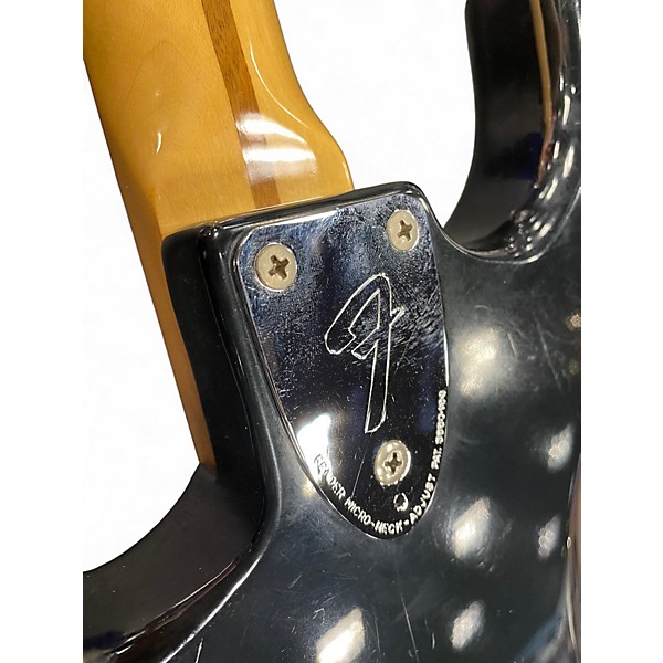 Vintage 1978 Fender Hardtail Stratocaster Black Solid Body Electric Guitar