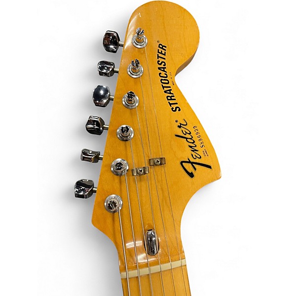 Vintage 1978 Fender Hardtail Stratocaster Black Solid Body Electric Guitar