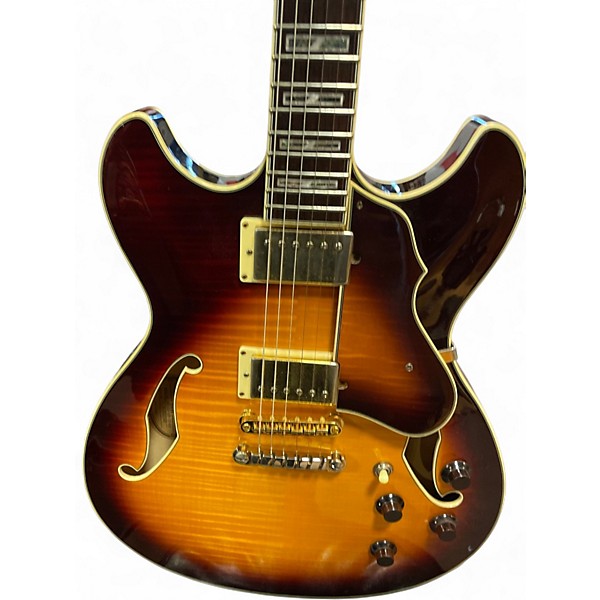 Used Ibanez Artcore Custom AS103 2 Color Sunburst Hollow Body Electric Guitar