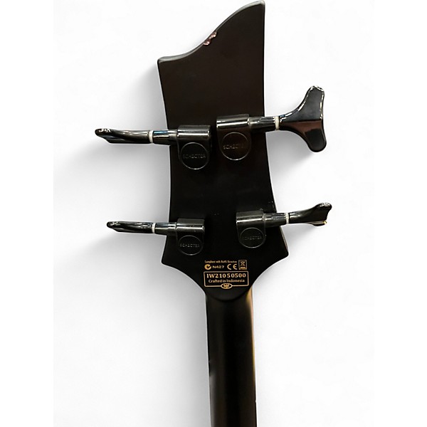 Used Schecter Guitar Research Stealth 4 Black Electric Bass Guitar