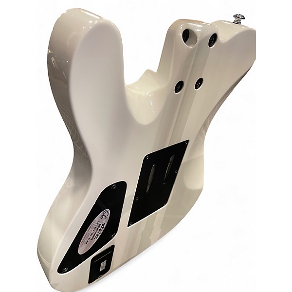 Used Schecter Guitar Research Diamond Series PT White Solid Body Electric Guitar