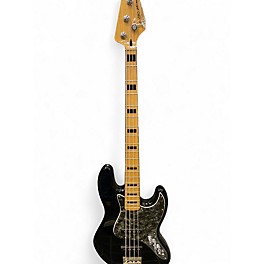 Used Squier Jazz Bass Deluxe Black Electric Bass Guitar