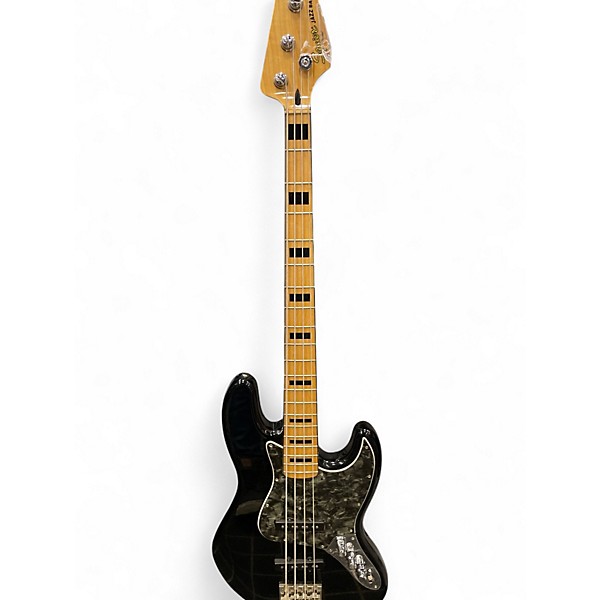 Used Squier Jazz Bass Deluxe Black Electric Bass Guitar