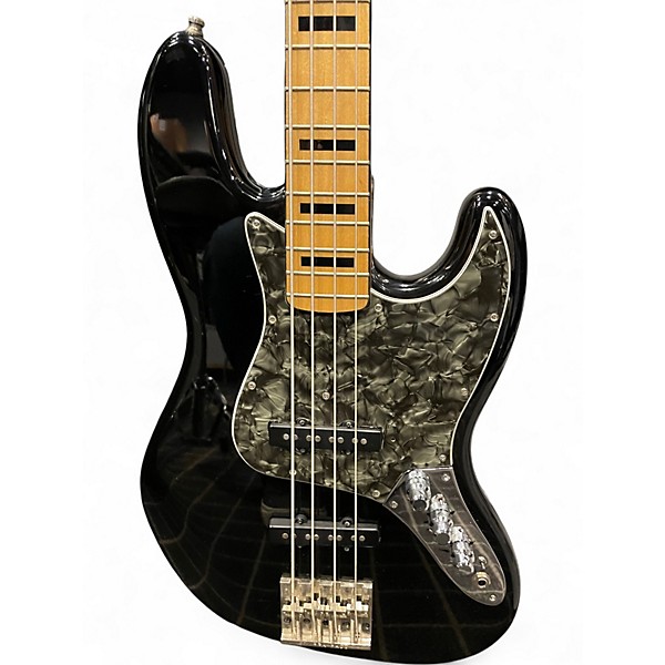 Used Squier Jazz Bass Deluxe Black Electric Bass Guitar