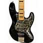 Used Squier Jazz Bass Deluxe Black Electric Bass Guitar