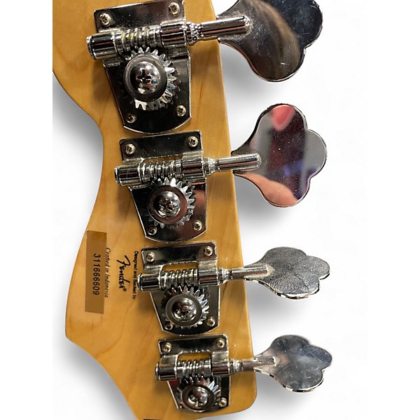 Used Squier Jazz Bass Deluxe Black Electric Bass Guitar