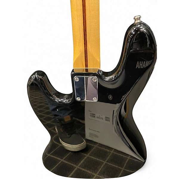 Used Squier Jazz Bass Deluxe Black Electric Bass Guitar