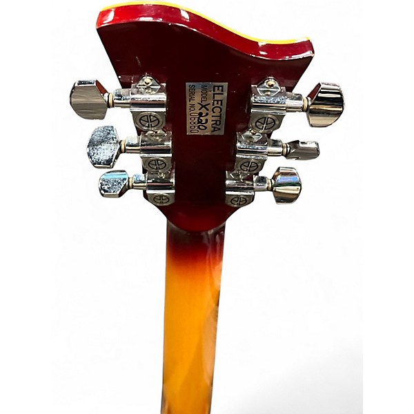 Vintage 1980s Electra omega x220 cherry burst Solid Body Electric Guitar