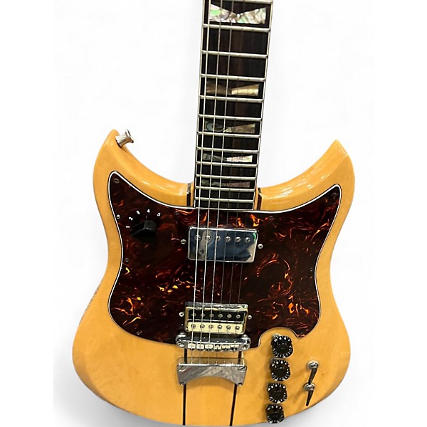 Vintage 1980s Electra mpc x740 natural Solid Body Electric Guitar