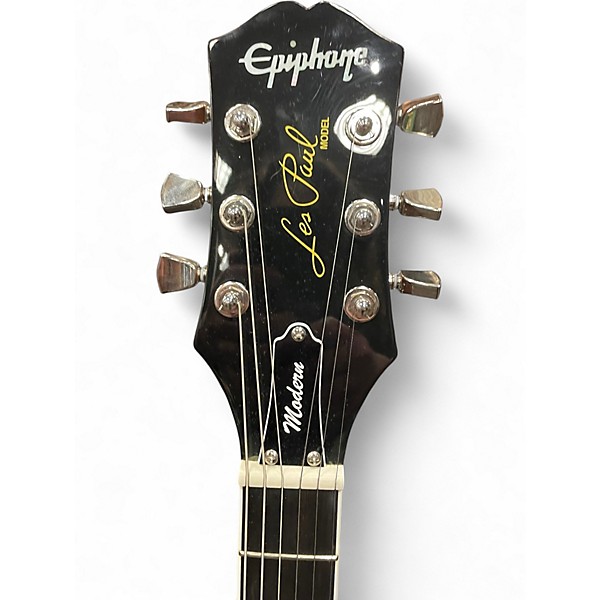 Used Epiphone modern les paul sparkling burgundy Solid Body Electric Guitar