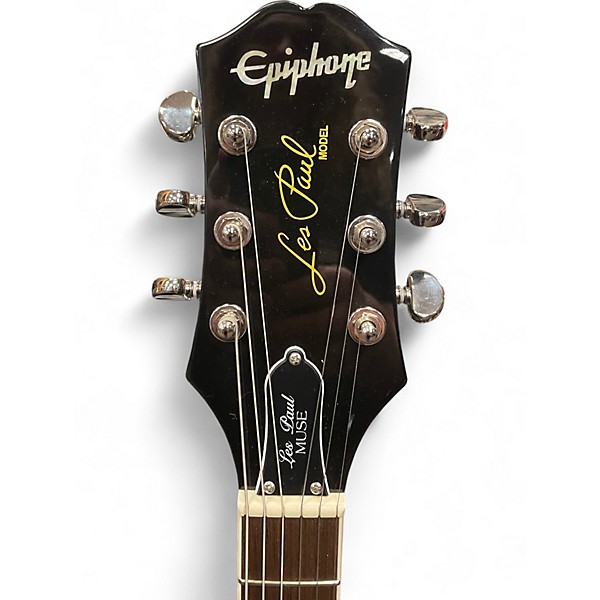 Used Epiphone les paul muse Metallic Green Solid Body Electric Guitar