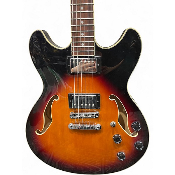 Used 2012 Ibanez AS73 Artcore 2 Tone Sunburst Hollow Body Electric Guitar