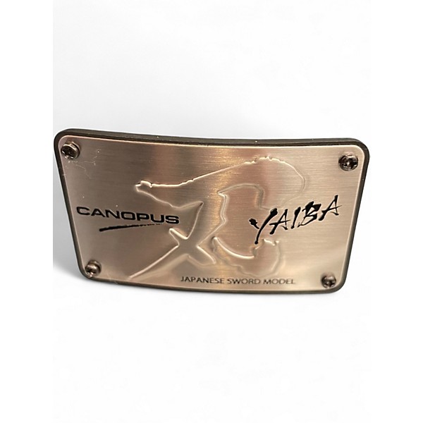 Used Canopus 6.5X14 yaiba sword model blue fade Drum