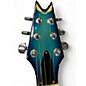 Vintage 1980s Dean ML Blue Fade Solid Body Electric Guitar