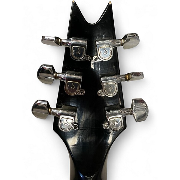 Vintage 1980s Dean ML Blue Fade Solid Body Electric Guitar