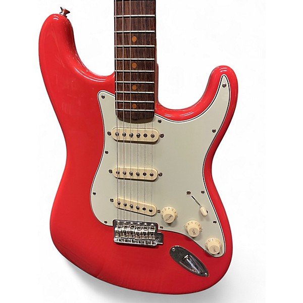 Used 2024 Fender 1961 vintage II Stratocaster Fiesta Red Solid Body Electric Guitar