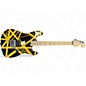 Used 2022 EVH Striped Series BLACK WITH YELLOW STRIPES Solid Body Electric Guitar thumbnail