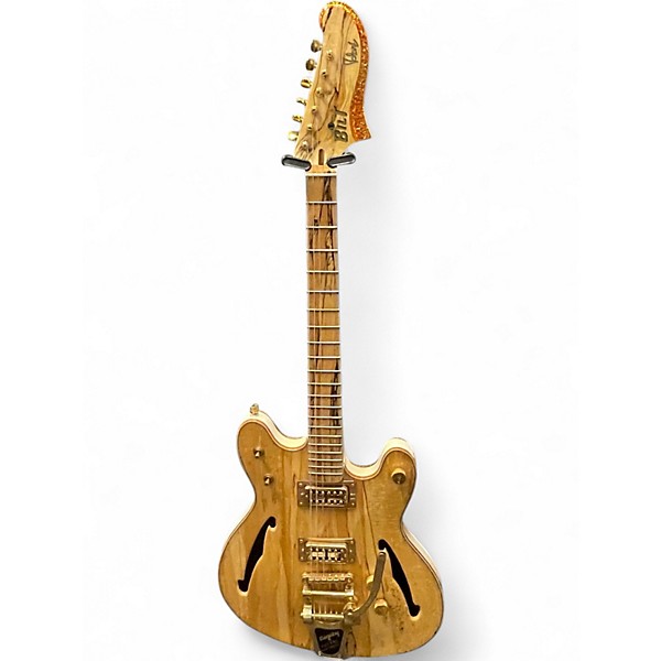 Used Bilt volare custom spalted maple w/falcon style back Hollow Body Electric Guitar