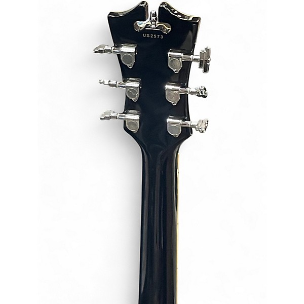 Used D'Angelico Premier Series DC Black Hollow Body Electric Guitar