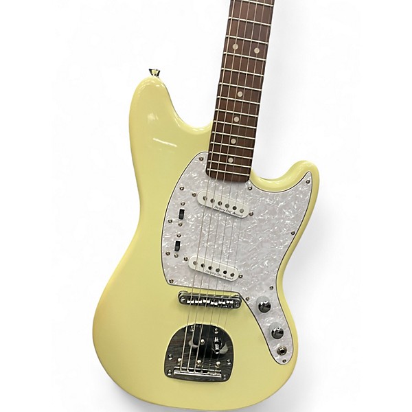 Used Iyv DOUBLE CUT Worn TV Yellow Solid Body Electric Guitar