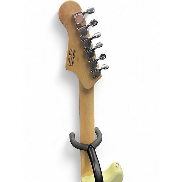 Used Iyv DOUBLE CUT Worn TV Yellow Solid Body Electric Guitar