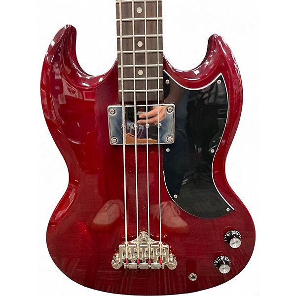 Used Epiphone EB0 Cherry Electric Bass Guitar