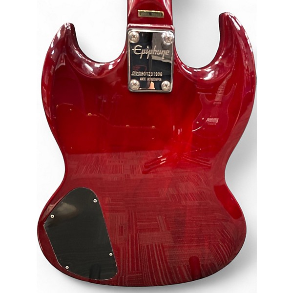 Used Epiphone EB0 Cherry Electric Bass Guitar