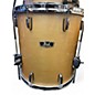 Used Pearl 3 Piece Wood Fiberglass Platinum Mist Drum Kit