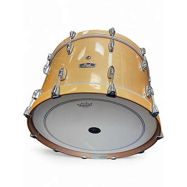 Used Pearl 3 Piece Wood Fiberglass Platinum Mist Drum Kit