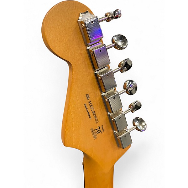 Used Fender 70th Anniversary Player Stratocaster Nebula Noir Solid Body Electric Guitar