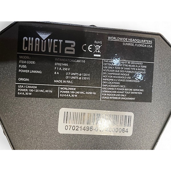 Used CHAUVET DJ Intimidator Scan LED 100 Intelligent Lighting