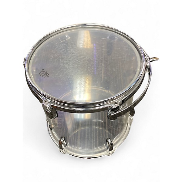 Used Rl Drums 4 Piece Clear Acrylic Shell Pack Clear Drum Kit